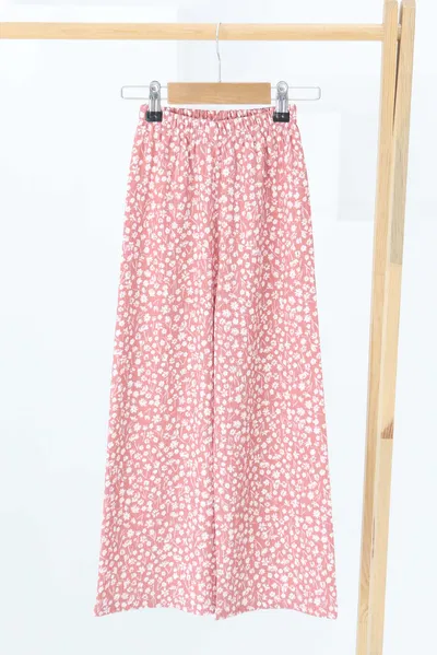 Çiçek Desenli Pantolon - 27307