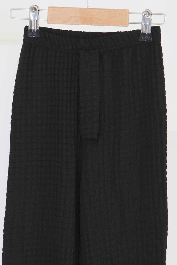 Beli Lastikli Pantolon - 27447 SİYAH