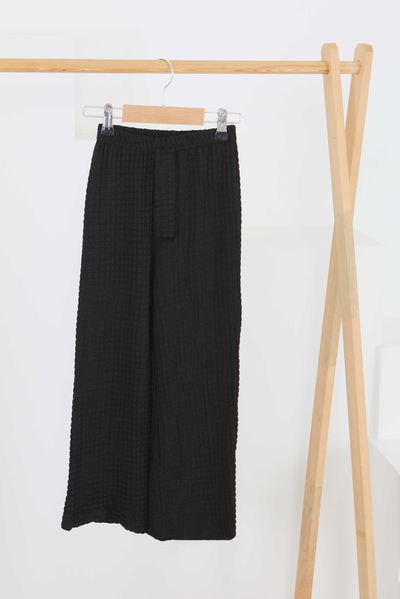 Beli Lastikli Pantolon - 27447 SİYAH