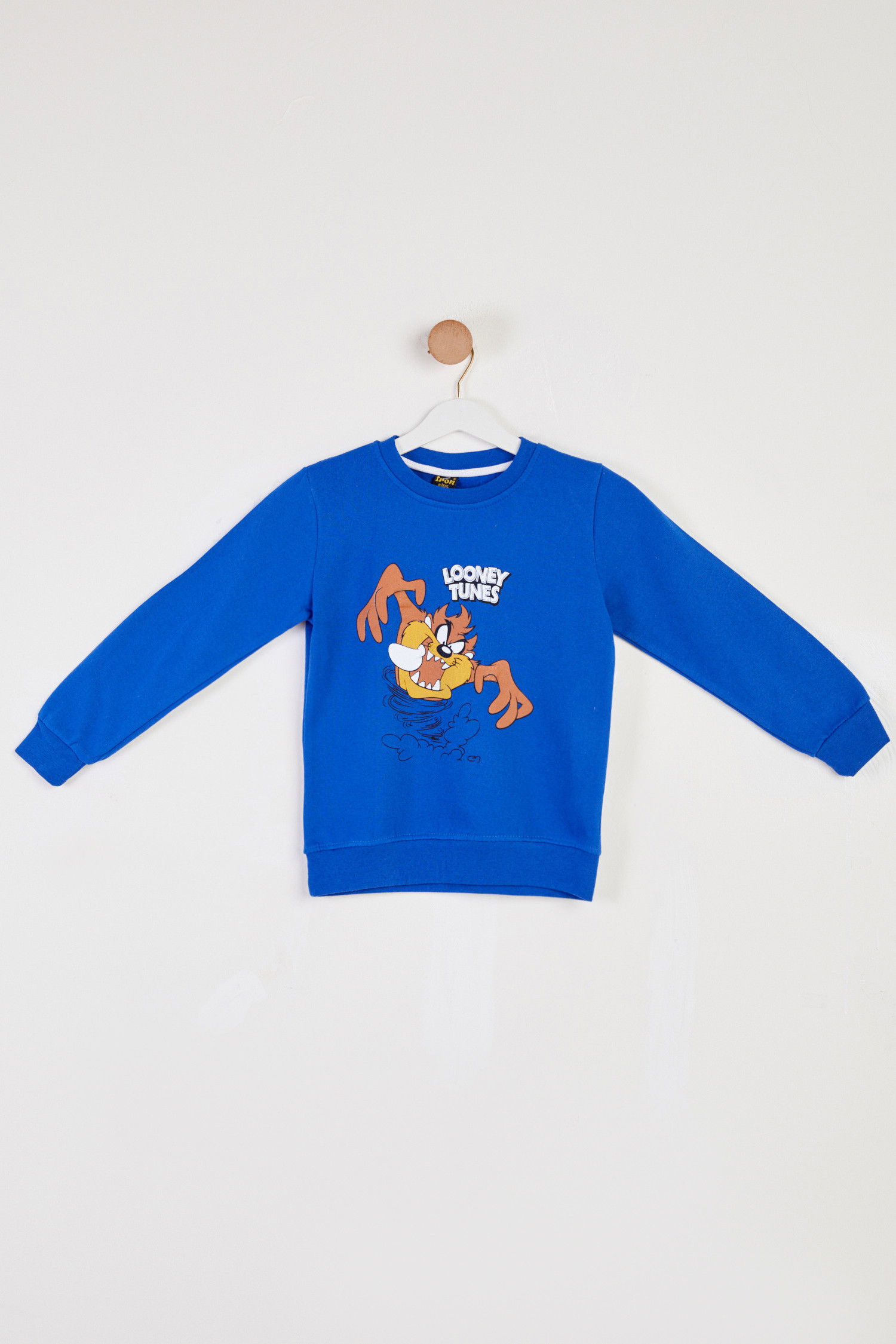 Erkek Çocuk Mavi Baskılı Sweatshirt - 26439 MAVİ