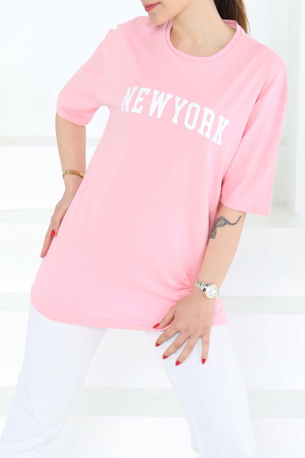 NEW YORK Baskılı Kısa Kollu T-Şhirt - 27125