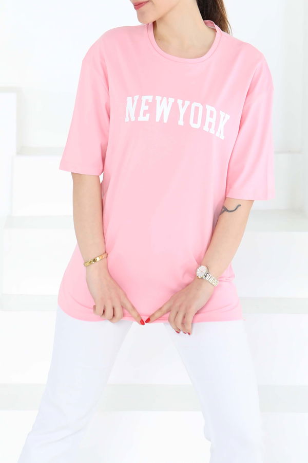 NEW YORK Baskılı Kısa Kollu T-Şhirt - 27125