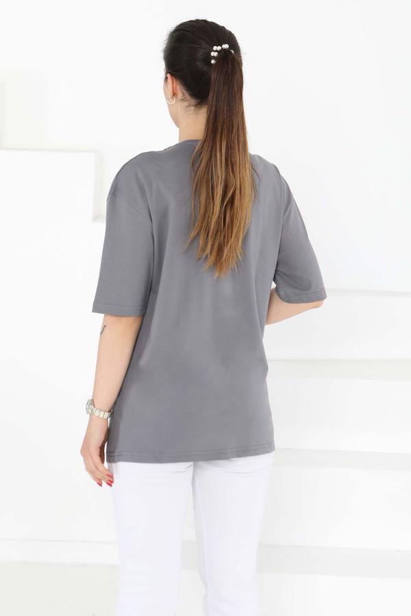 Oversize Kısa Kollu T-Şhirt - 27118