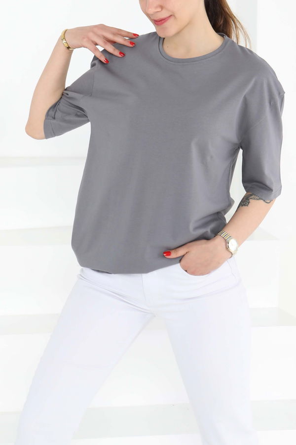 Oversize Kısa Kollu T-Şhirt - 27118
