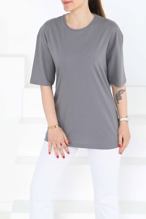 Oversize Kısa Kollu T-Şhirt - 27118