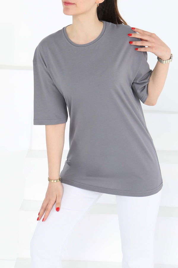 Oversize Kısa Kollu T-Şhirt - 27118