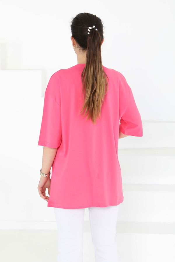 Oversize Kısa Kollu T-Şhirt - 27118