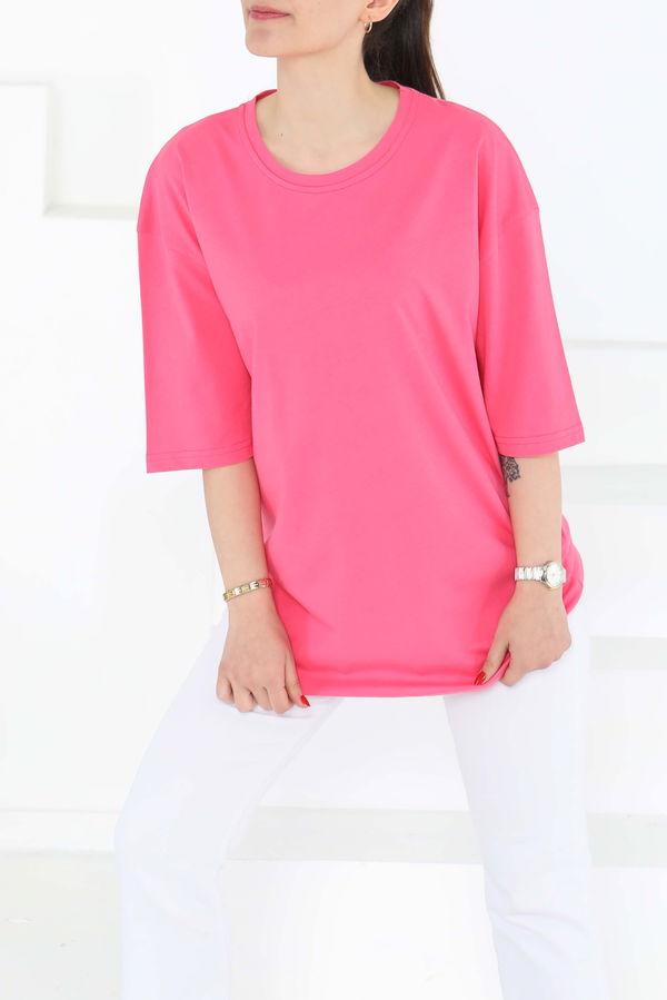 Oversize Kısa Kollu T-Şhirt - 27118