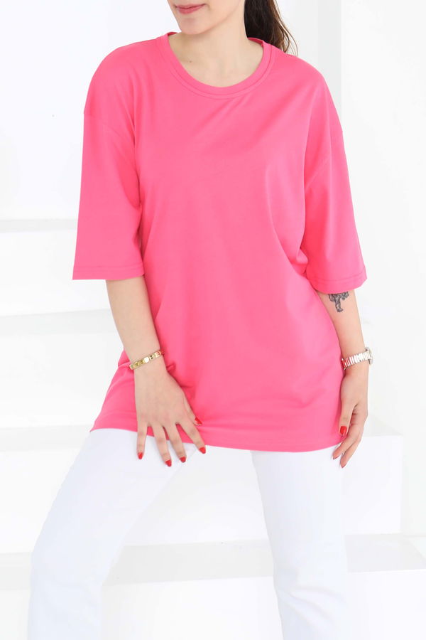 Oversize Kısa Kollu T-Şhirt - 27118