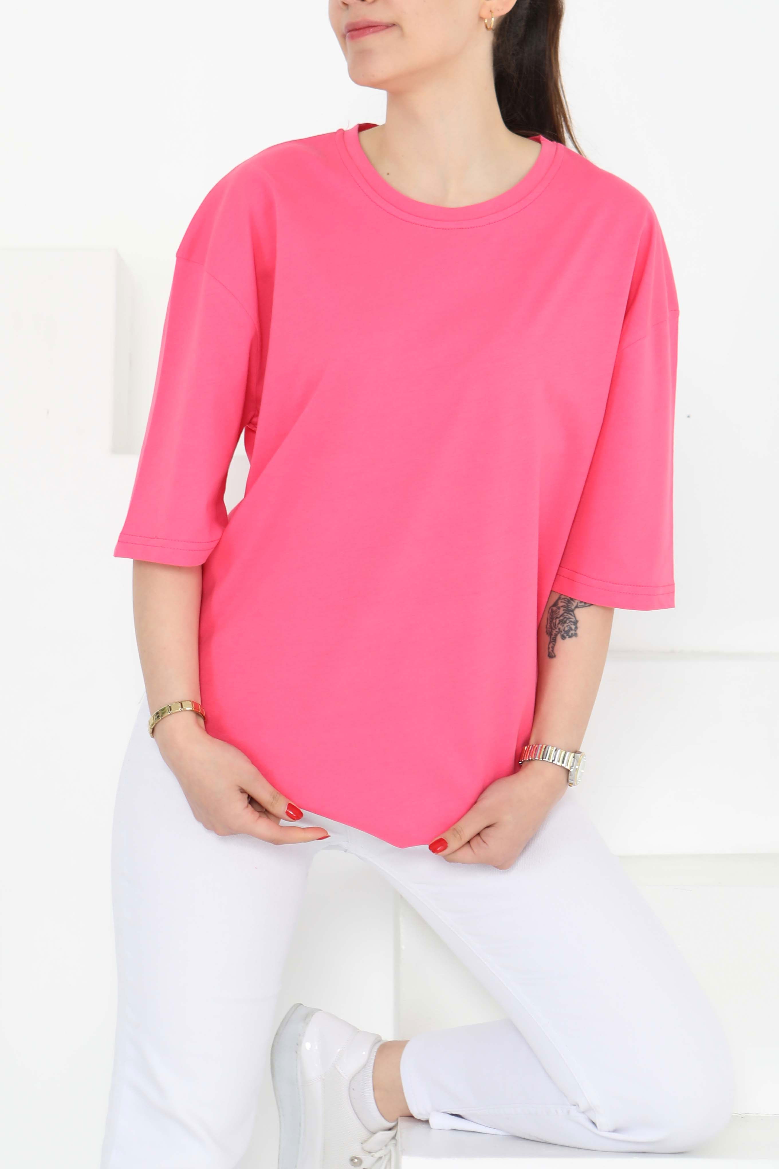 Oversize Kısa Kollu T-Şhirt - 27118