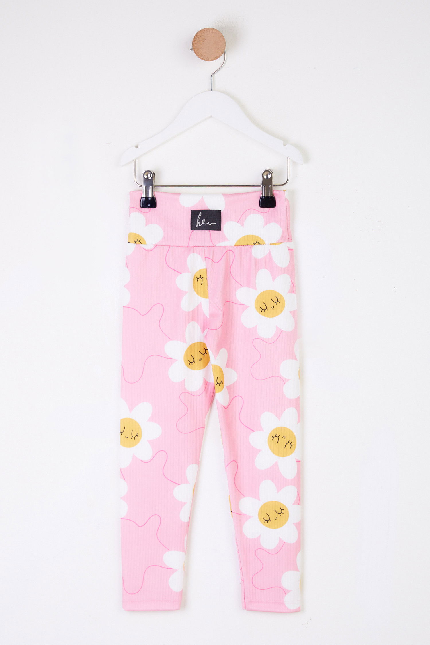 Kız Çocuk Pembe Desenli Tayt - 26113 PEMBE