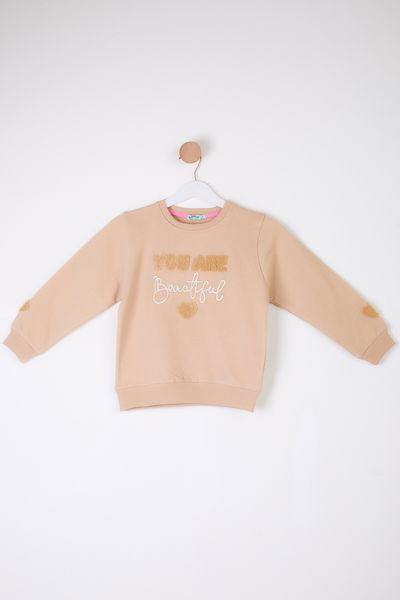 Kız Çocuk Vizon Beautiful Sweatshirt - 26105