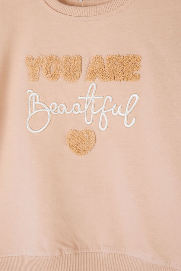 Kız Çocuk Vizon Beautiful Sweatshirt - 26105
