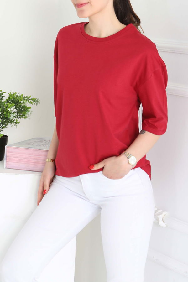 Oversize Kısa Kollu T-Şhirt - 27118
