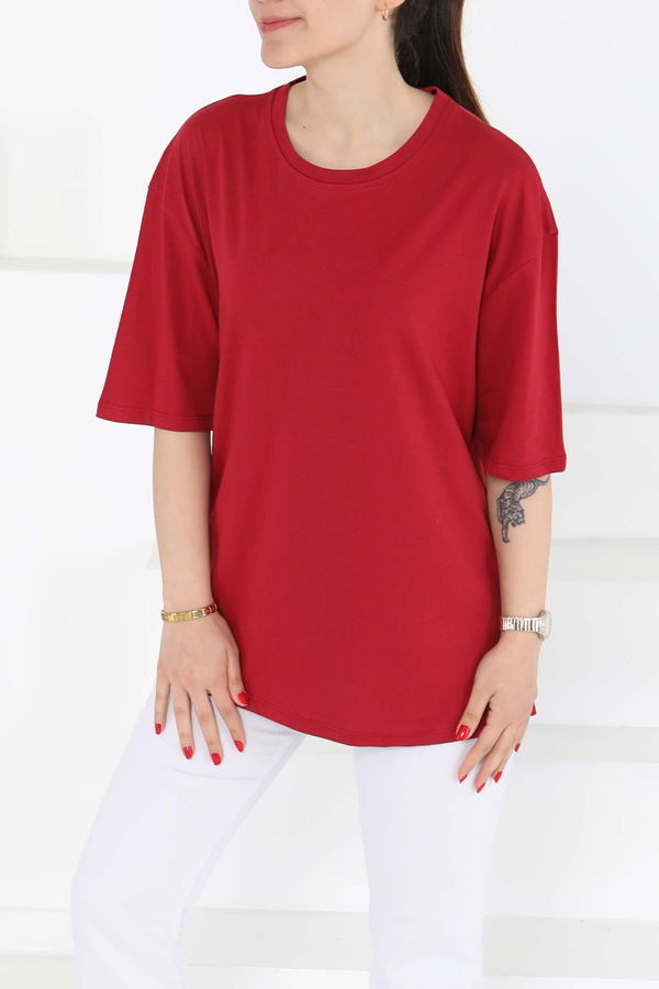 Oversize Kısa Kollu T-Şhirt - 27118