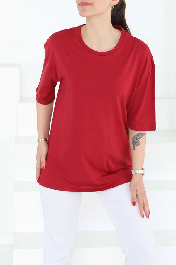 Oversize Kısa Kollu T-Şhirt - 27118