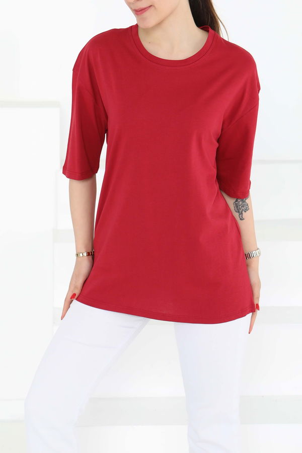 Oversize Kısa Kollu T-Şhirt - 27118