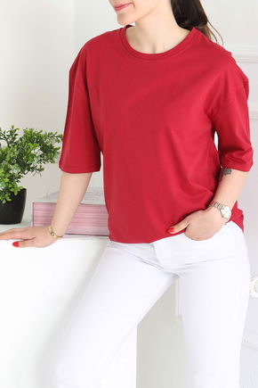 Oversize Kısa Kollu T-Şhirt - 27118