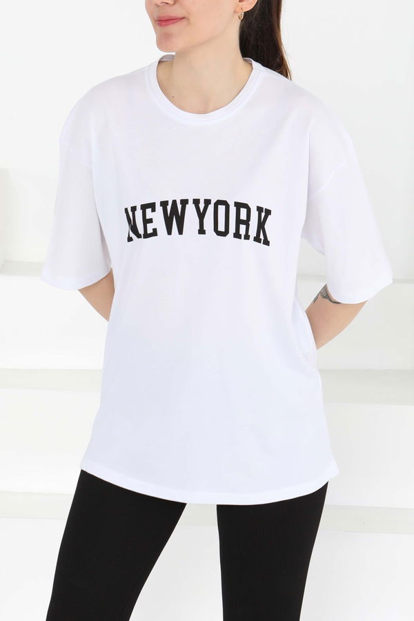 NEW YORK Baskılı Kısa Kollu T-Şhirt - 27125