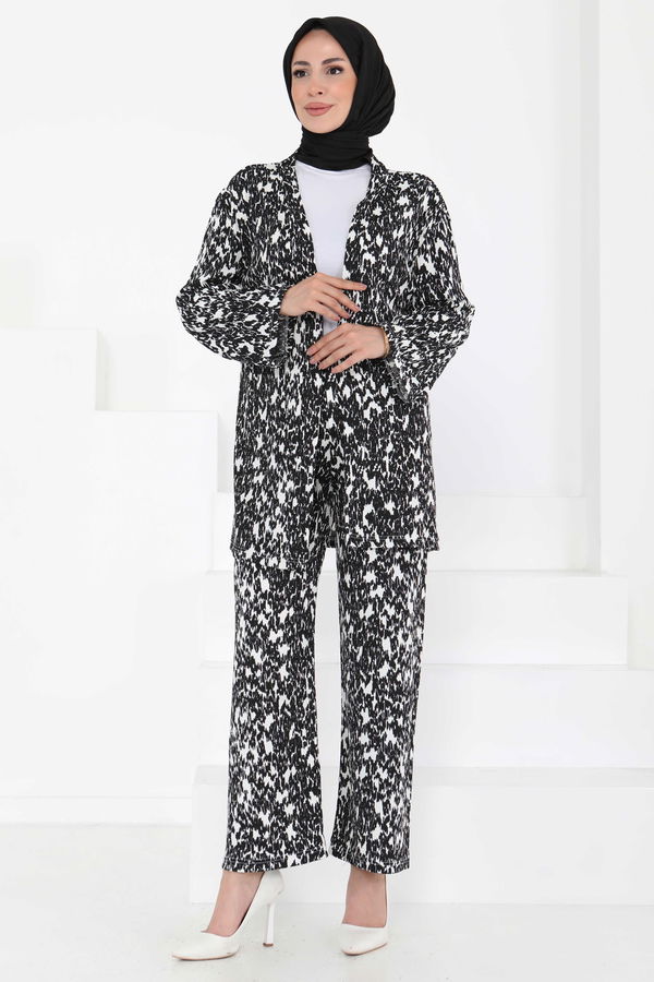 Desenli Kimono Takım - 27132