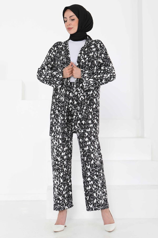 Desenli Kimono Takım - 27132