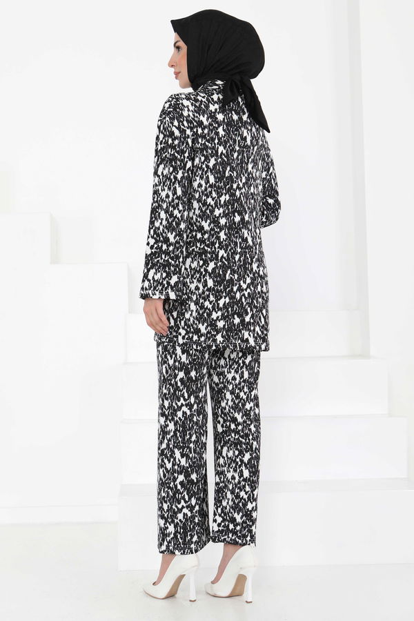 Desenli Kimono Takım - 27132