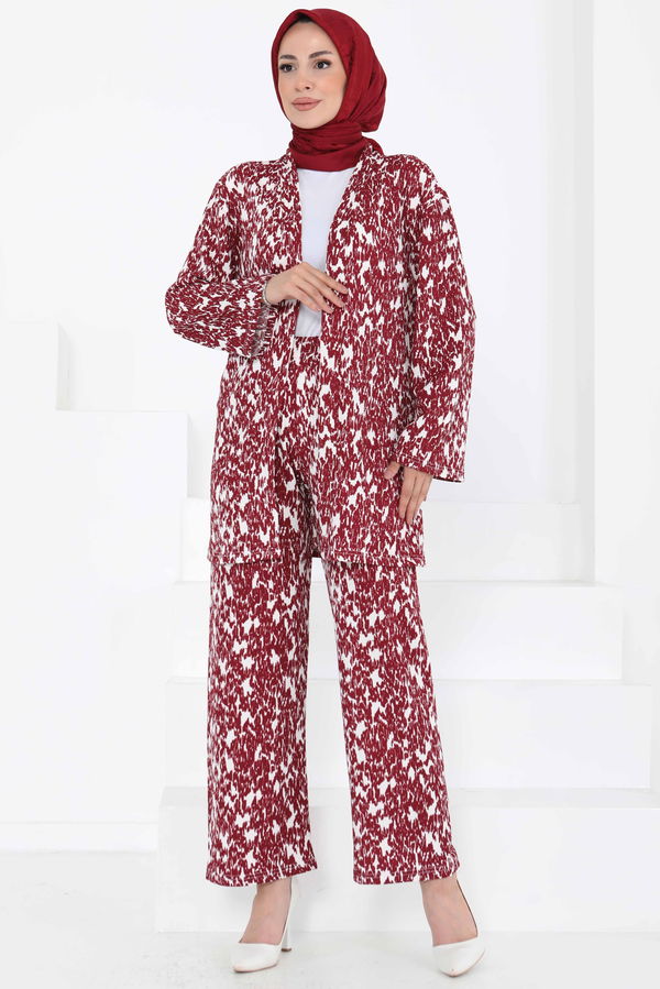 Desenli Kimono Takım - 27132