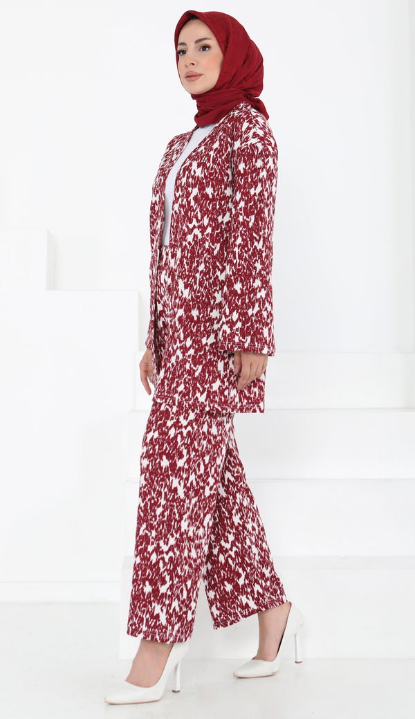 Desenli Kimono Takım - 27132