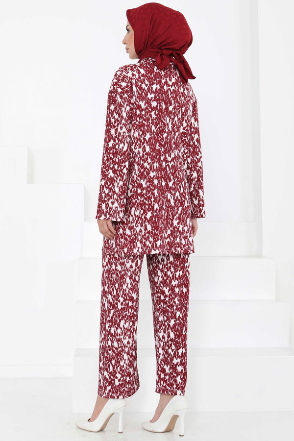 Desenli Kimono Takım - 27132