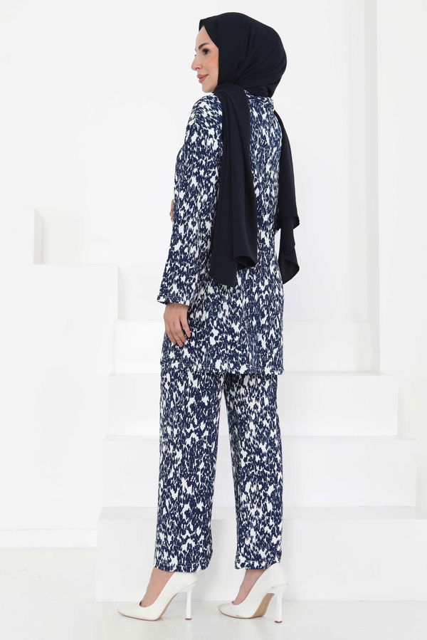 Desenli Kimono Takım - 27132