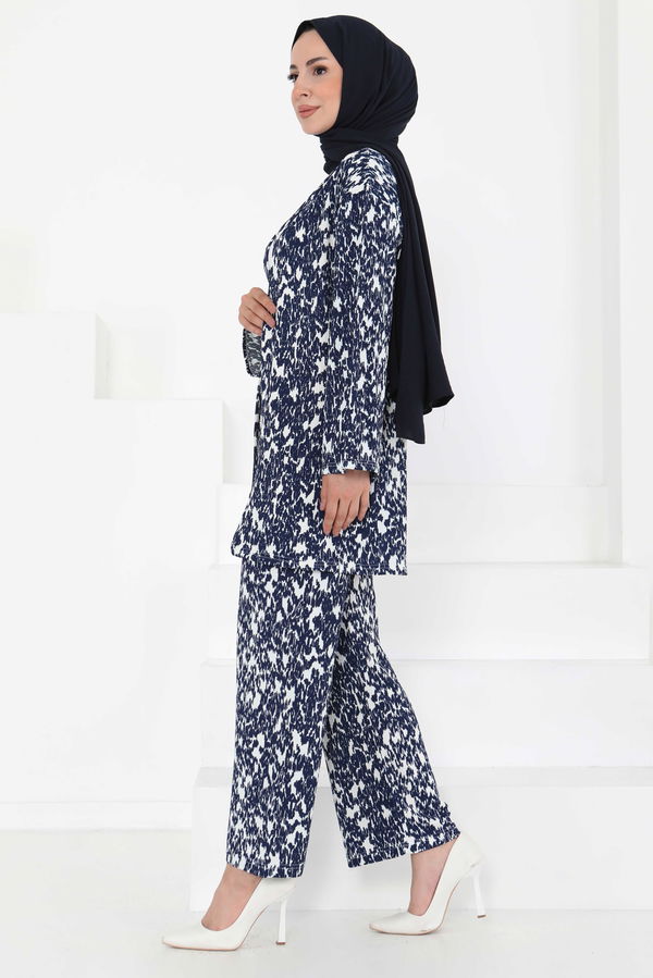 Desenli Kimono Takım - 27132