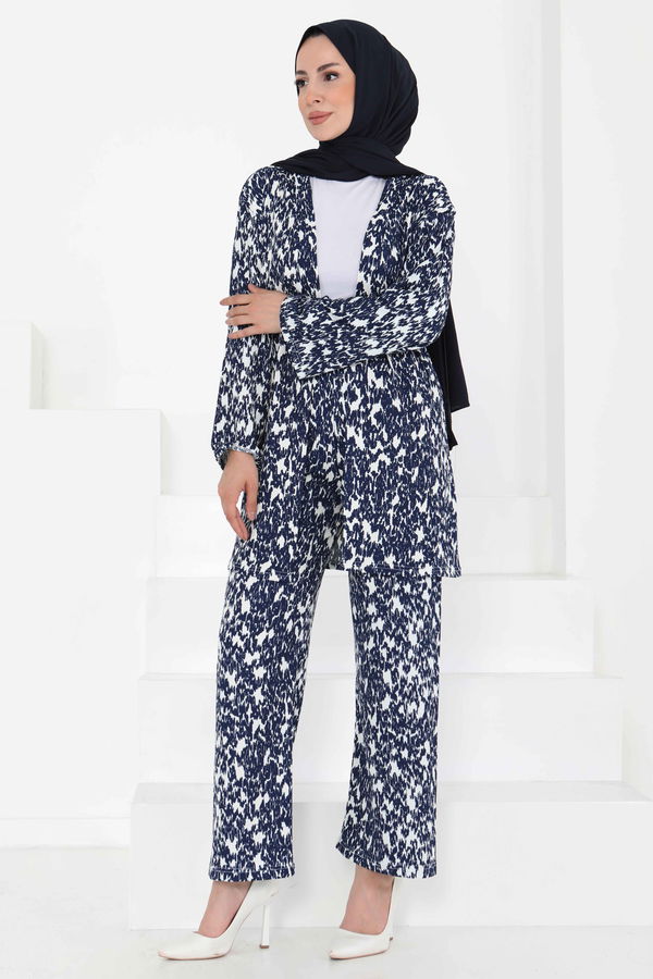 Desenli Kimono Takım - 27132