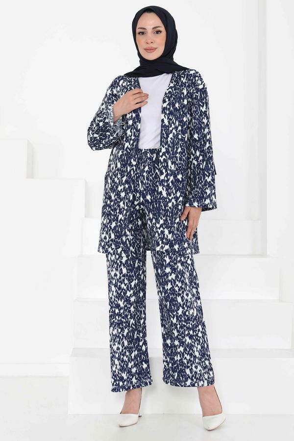 Desenli Kimono Takım - 27132