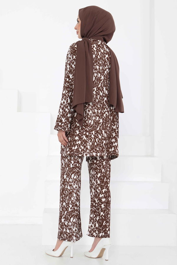 Desenli Kimono Takım - 27132