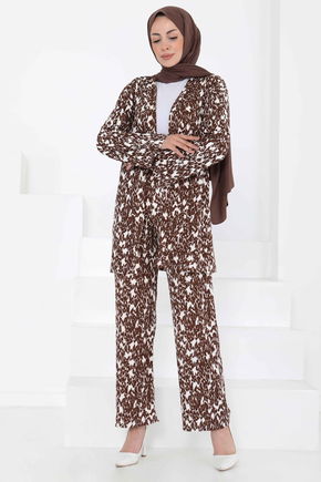 Desenli Kimono Takım - 27132