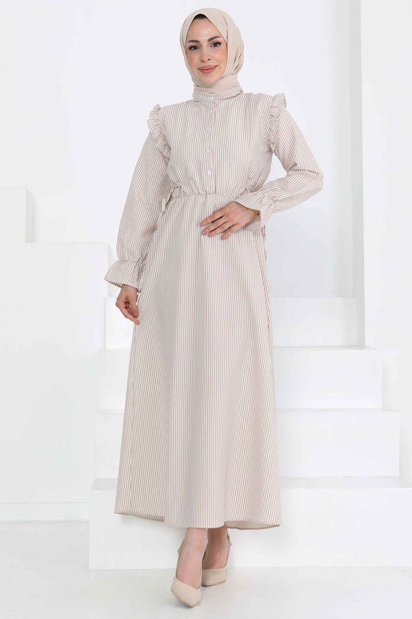 Çizgili Elbise - 27187