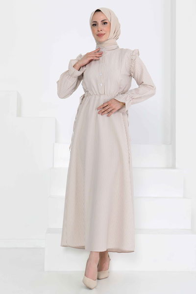 Çizgili Elbise - 27187