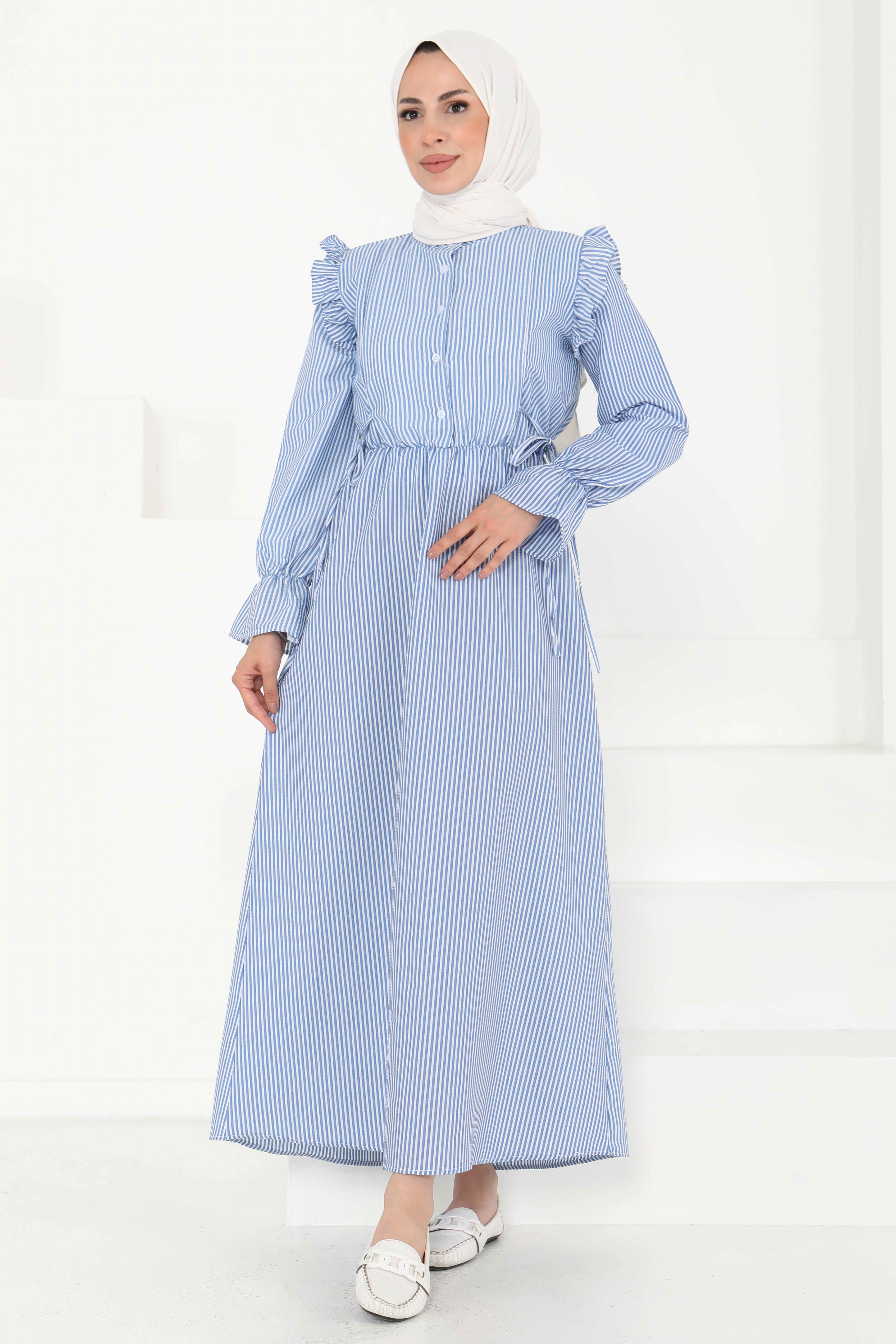 Çizgili Elbise - 27187
