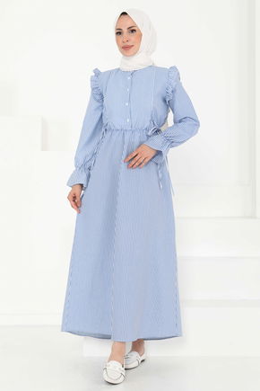 Çizgili Elbise - 27187
