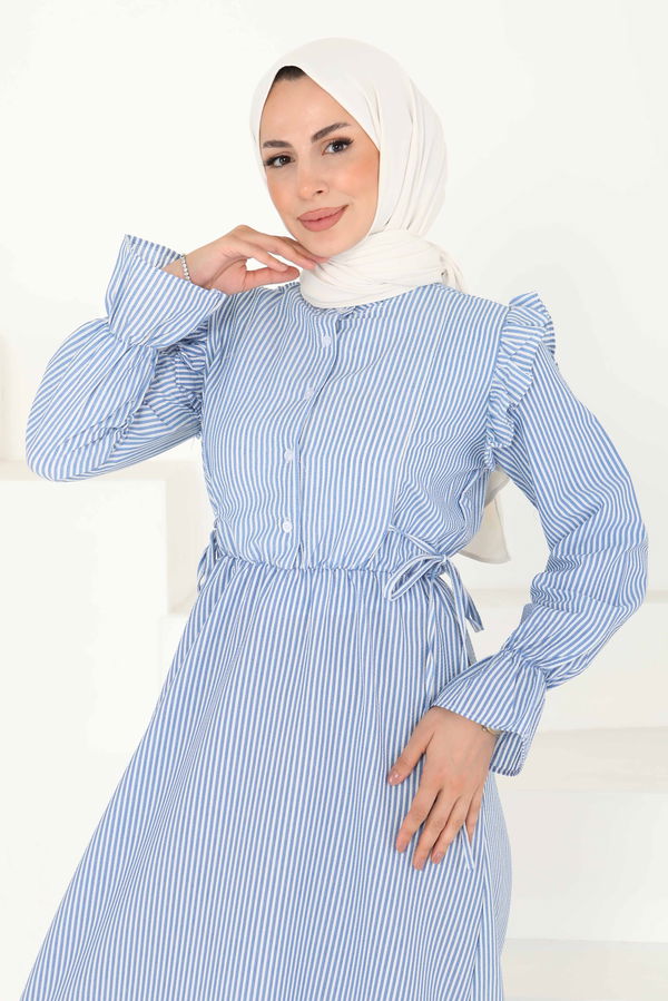 Çizgili Elbise - 27187