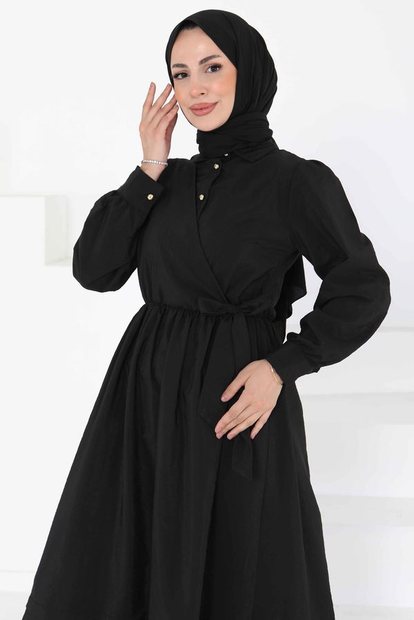 Bağlamalı Elbise - 27186