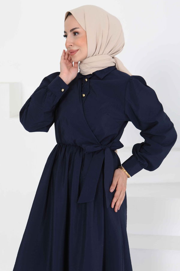 Bağlamalı Elbise - 27186