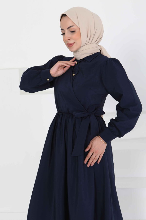 Bağlamalı Elbise - 27186