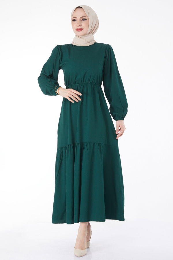 Beli Bağcıklı Elbise - 27303