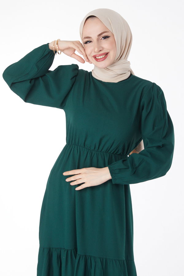 Beli Bağcıklı Elbise - 27303