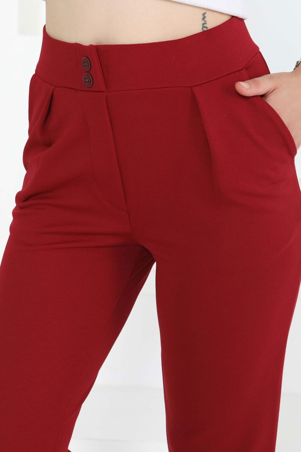 Çift Düğmeli Spor Pantolon - 27352