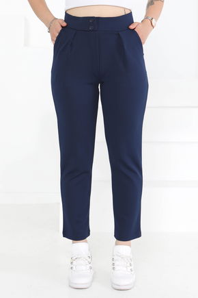 Çift Düğmeli Spor Pantolon - 27352