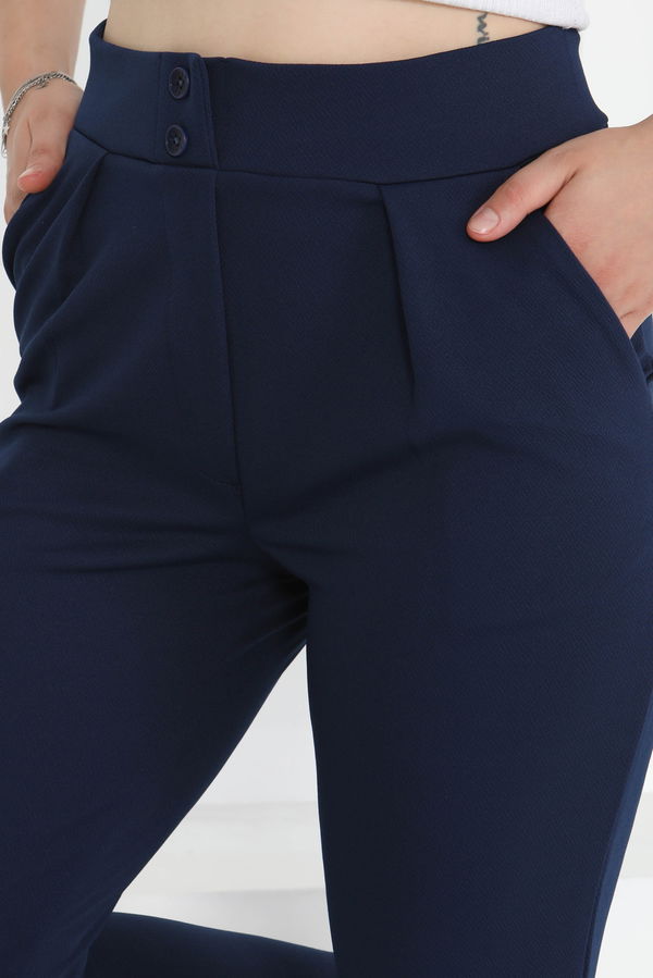 Çift Düğmeli Spor Pantolon - 27352