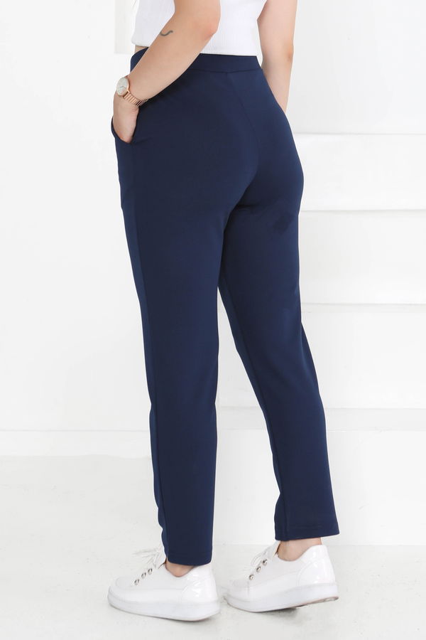 Çift Düğmeli Spor Pantolon - 27352