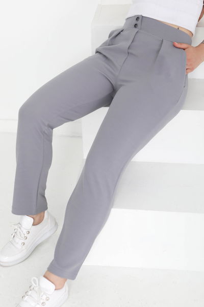 Çift Düğmeli Spor Pantolon - 27352